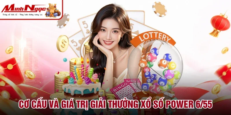 Cơ cấu và giá trị giải thưởng xổ số Power 6/55