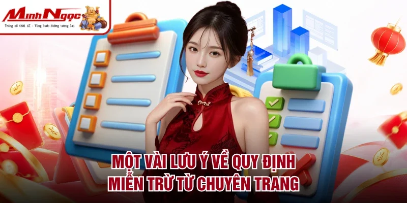 Một vài lưu ý về quy định miễn trừ từ chuyên trang