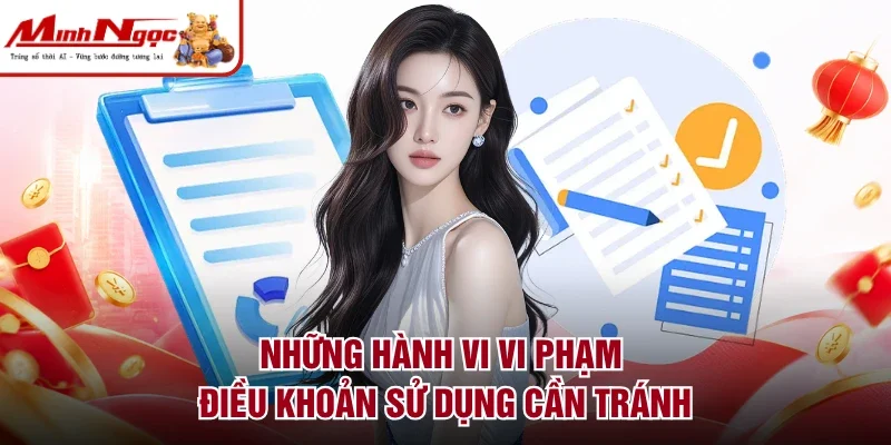 Những hành vi vi phạm điều khoản sử dụng cần tránh