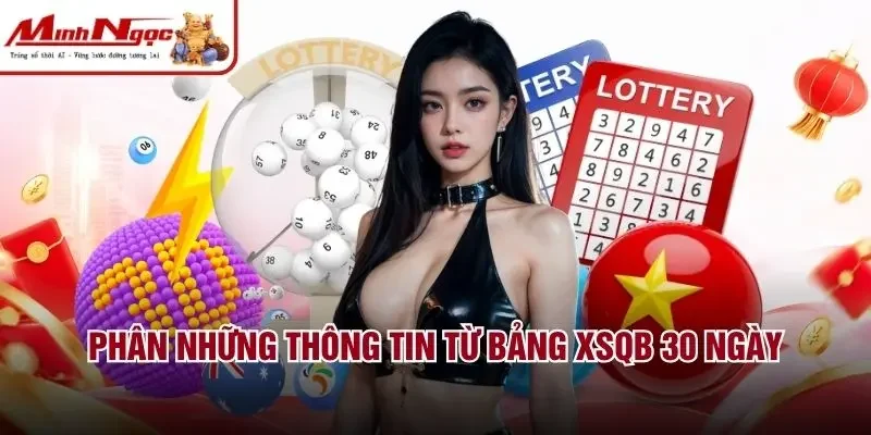 Phân những thông tin từ bảng XSQB 30 ngày